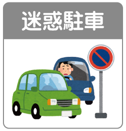 敷地前の迷惑駐車等を監視