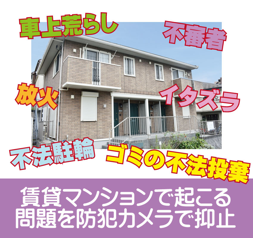 賃貸マンション向け防犯カメラで監視・記録