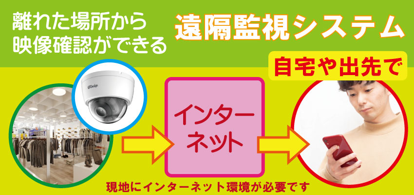 店舗・ショップの従業員管理に防犯カメラの遠隔監視